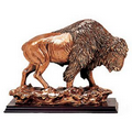 Buffalo Copper Figurine - 13.5" W x 10" H